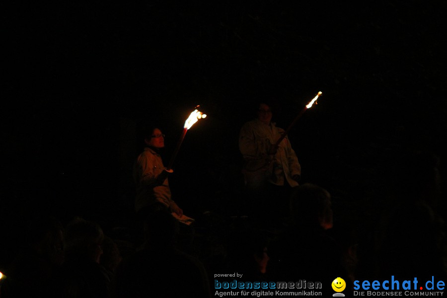 Festgottesdienst in der Basilika mit einer Lichterprozession: Weingarten, 2