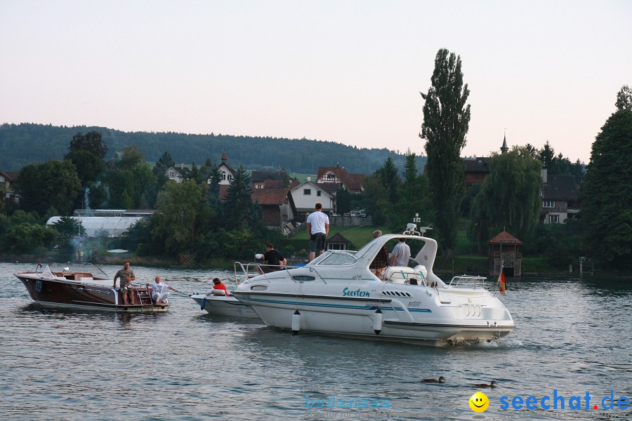 Schweizer Nationalfeiertag mit 1. August-Feuerwerk: Stein am Rhein, 01.08.2