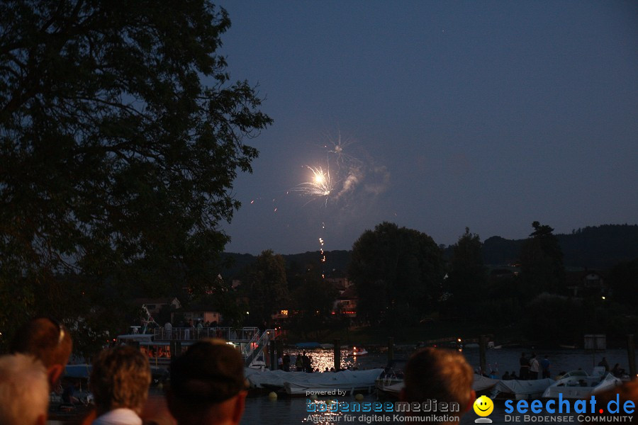 Schweizer Nationalfeiertag mit 1. August-Feuerwerk: Stein am Rhein, 01.08.2