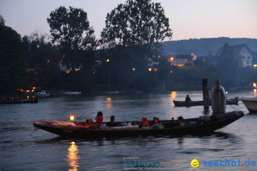 Schweizer Nationalfeiertag mit 1. August-Feuerwerk: Stein am Rhein, 01.08.2