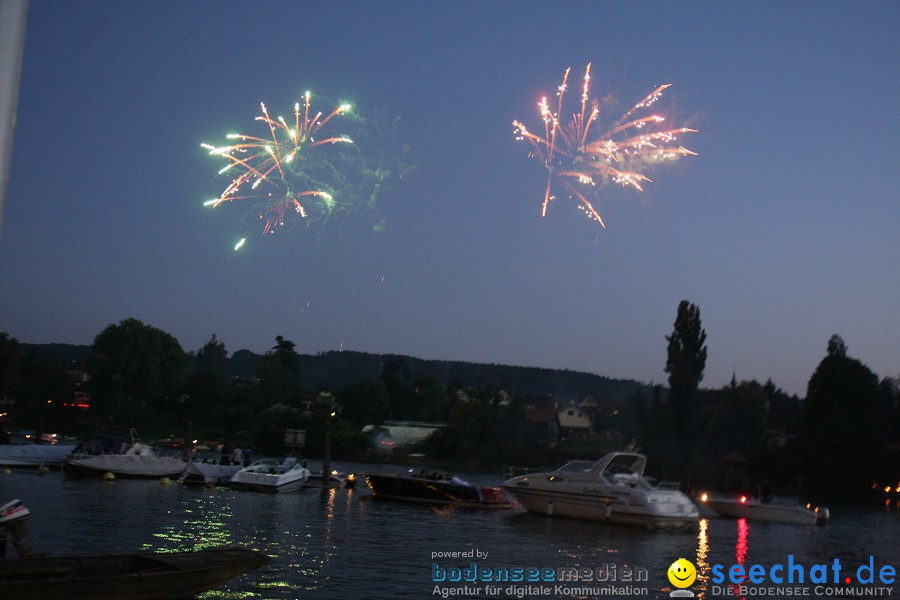 Schweizer Nationalfeiertag mit 1. August-Feuerwerk: Stein am Rhein, 01.08.2