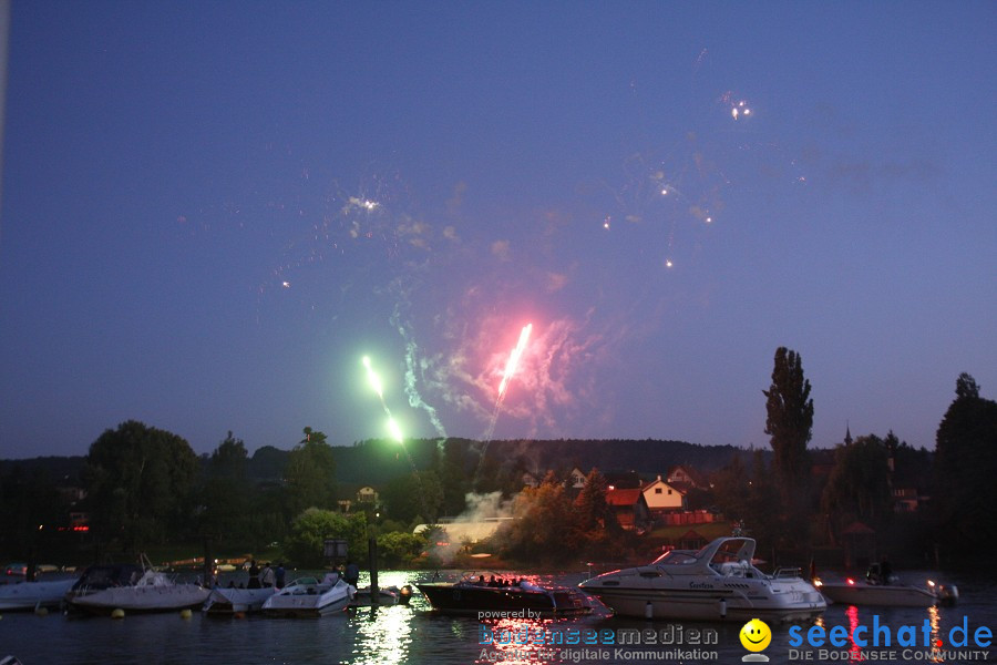 Schweizer Nationalfeiertag mit 1. August-Feuerwerk: Stein am Rhein, 01.08.2