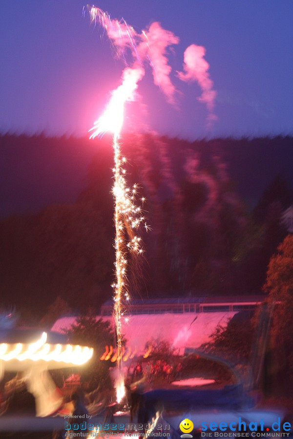 Schweizer Nationalfeiertag mit 1. August-Feuerwerk: Stein am Rhein, 01.08.2