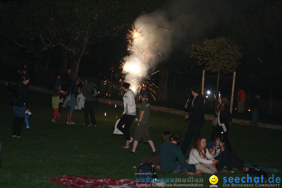 Schweizer Nationalfeiertag mit 1. August-Feuerwerk: Stein am Rhein, 01.08.2