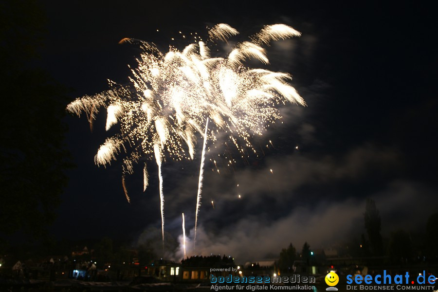 Schweizer Nationalfeiertag mit 1. August-Feuerwerk: Stein am Rhein, 01.08.2