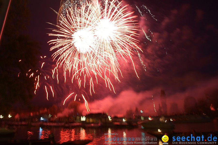 Schweizer Nationalfeiertag mit 1. August-Feuerwerk: Stein am Rhein, 01.08.2