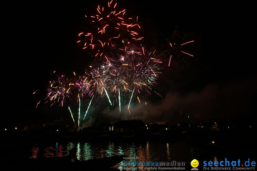 Schweizer Nationalfeiertag mit 1. August-Feuerwerk: Stein am Rhein, 01.08.2