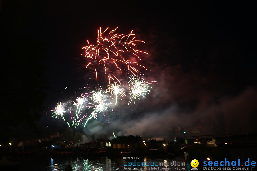 Schweizer Nationalfeiertag mit 1. August-Feuerwerk: Stein am Rhein, 01.08.2