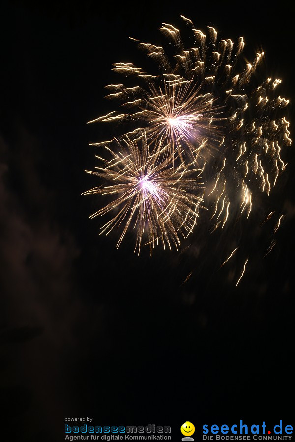 Schweizer Nationalfeiertag mit 1. August-Feuerwerk: Stein am Rhein, 01.08.2