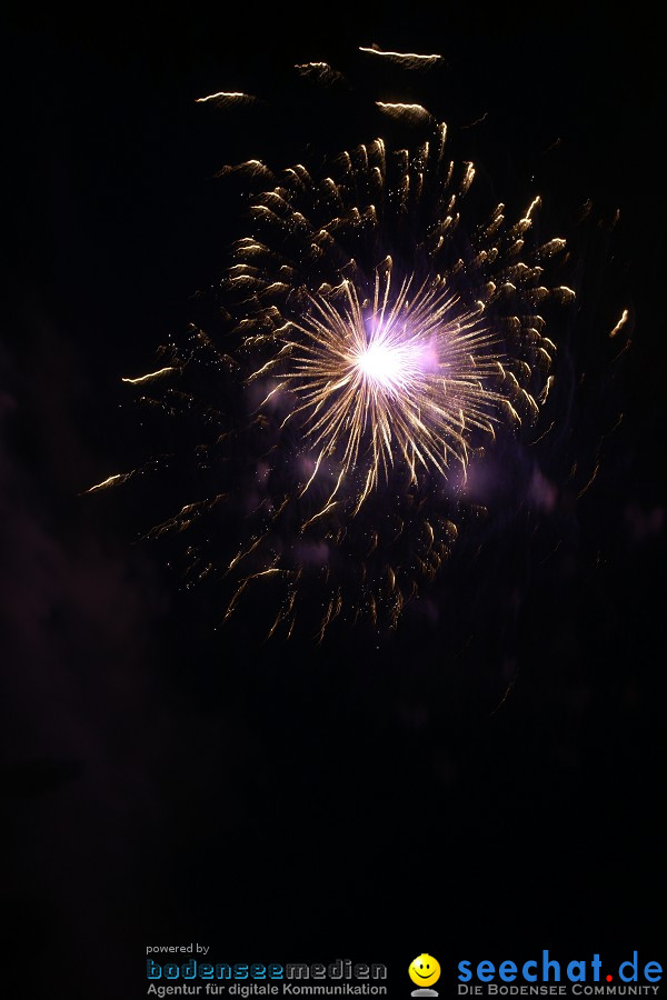 Schweizer Nationalfeiertag mit 1. August-Feuerwerk: Stein am Rhein, 01.08.2