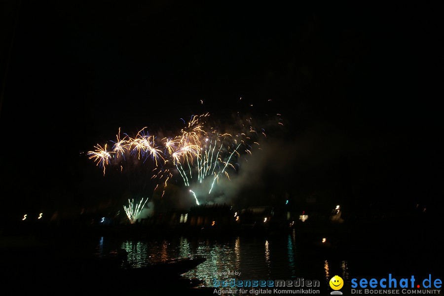 Schweizer Nationalfeiertag mit 1. August-Feuerwerk: Stein am Rhein, 01.08.2