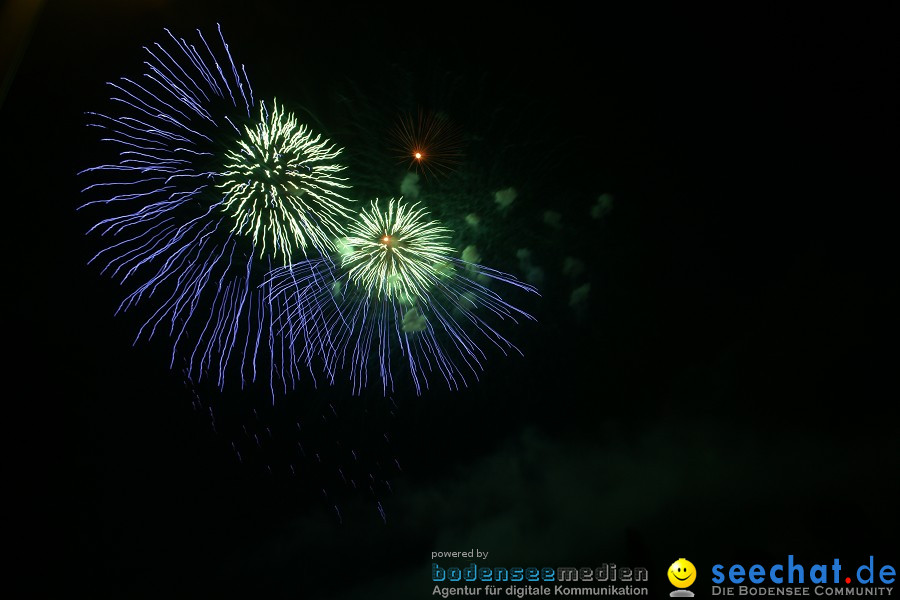 Schweizer Nationalfeiertag mit 1. August-Feuerwerk: Stein am Rhein, 01.08.2