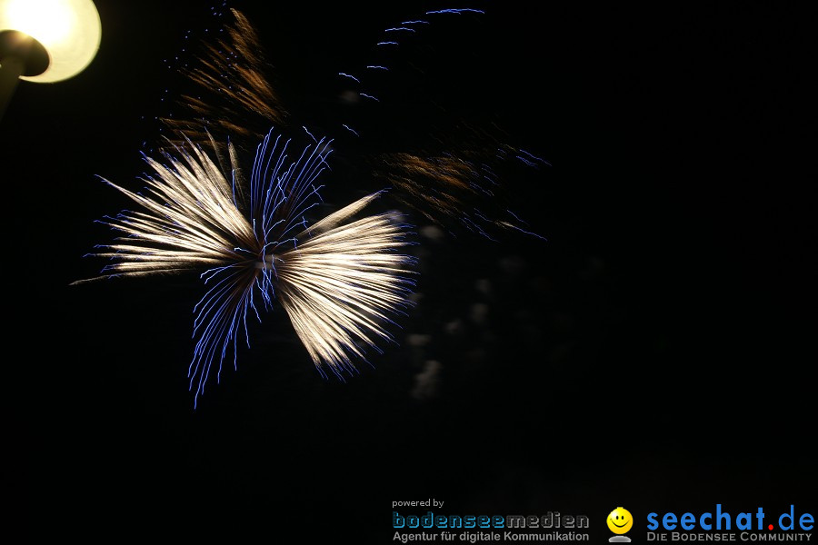 Schweizer Nationalfeiertag mit 1. August-Feuerwerk: Stein am Rhein, 01.08.2