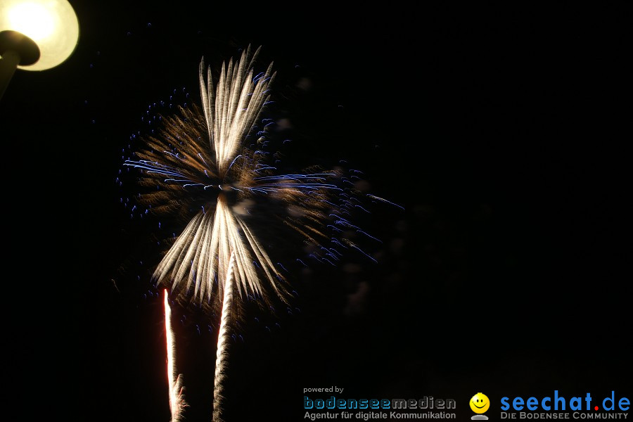 Schweizer Nationalfeiertag mit 1. August-Feuerwerk: Stein am Rhein, 01.08.2