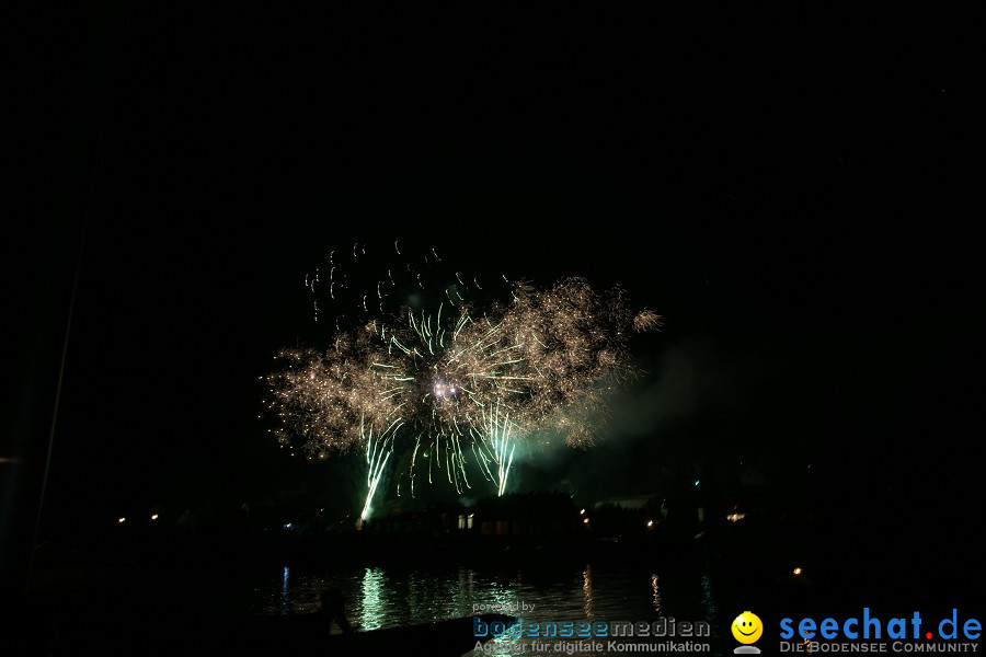 Schweizer Nationalfeiertag mit 1. August-Feuerwerk: Stein am Rhein, 01.08.2