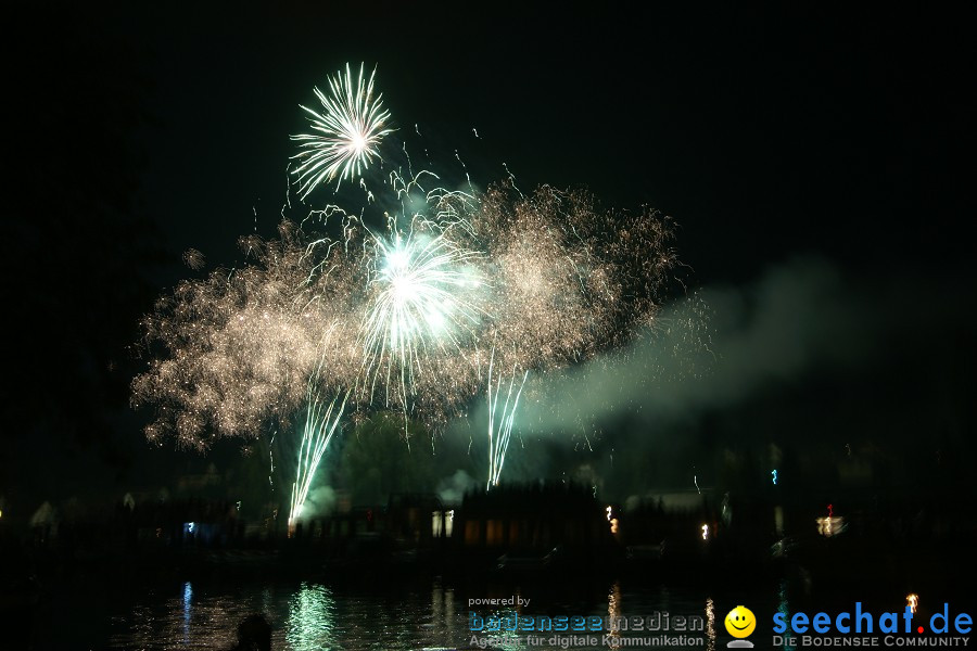 Schweizer Nationalfeiertag mit 1. August-Feuerwerk: Stein am Rhein, 01.08.2