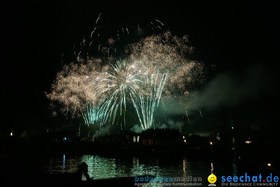 Schweizer Nationalfeiertag mit 1. August-Feuerwerk: Stein am Rhein, 01.08.2