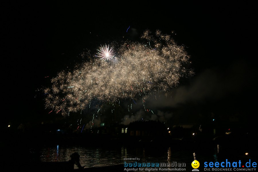 Schweizer Nationalfeiertag mit 1. August-Feuerwerk: Stein am Rhein, 01.08.2