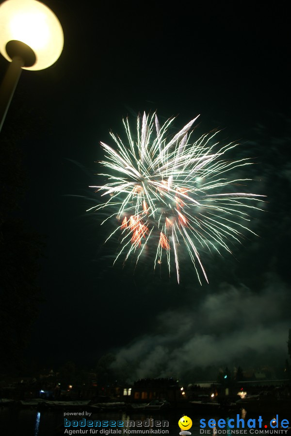 Schweizer Nationalfeiertag mit 1. August-Feuerwerk: Stein am Rhein, 01.08.2