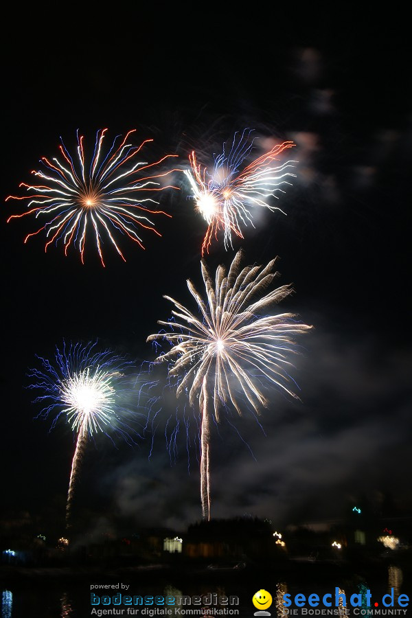 Schweizer Nationalfeiertag mit 1. August-Feuerwerk: Stein am Rhein, 01.08.2