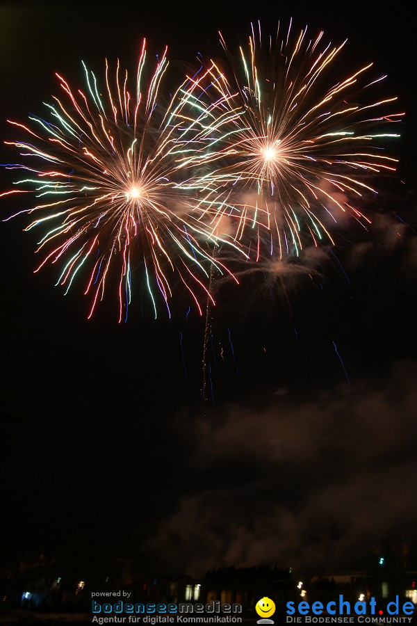 Schweizer Nationalfeiertag mit 1. August-Feuerwerk: Stein am Rhein, 01.08.2