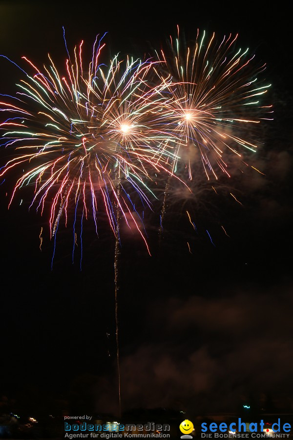 Schweizer Nationalfeiertag mit 1. August-Feuerwerk: Stein am Rhein, 01.08.2