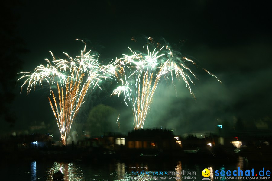 Schweizer Nationalfeiertag mit 1. August-Feuerwerk: Stein am Rhein, 01.08.2