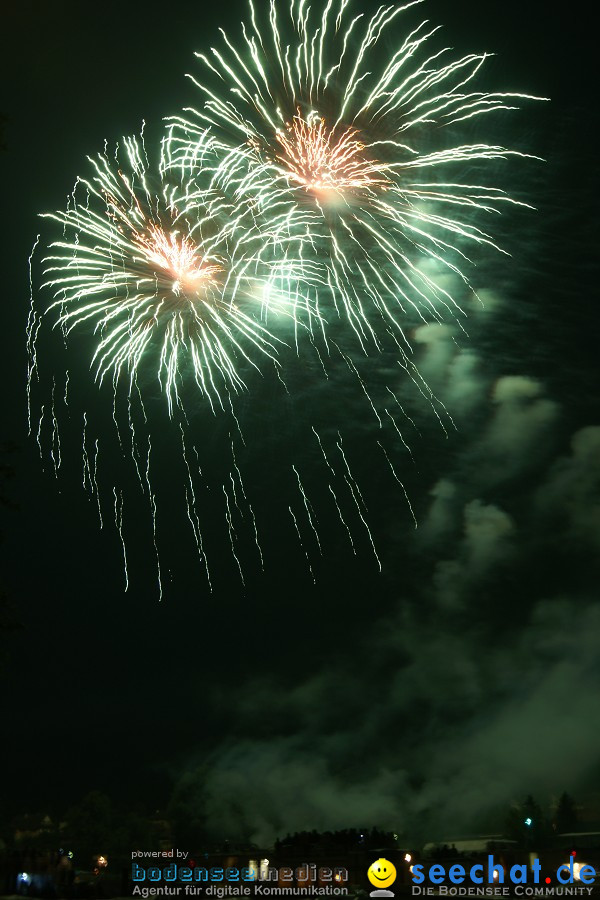 Schweizer Nationalfeiertag mit 1. August-Feuerwerk: Stein am Rhein, 01.08.2