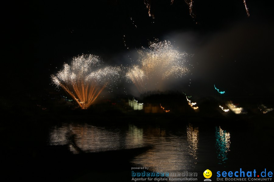 Schweizer Nationalfeiertag mit 1. August-Feuerwerk: Stein am Rhein, 01.08.2