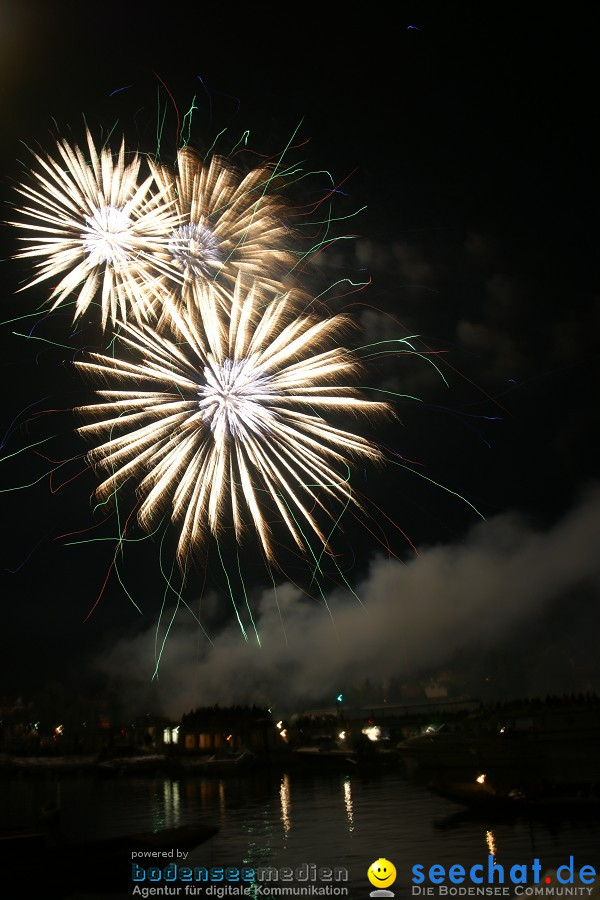 Schweizer Nationalfeiertag mit 1. August-Feuerwerk: Stein am Rhein, 01.08.2