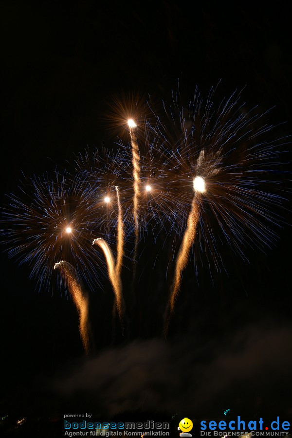 Schweizer Nationalfeiertag mit 1. August-Feuerwerk: Stein am Rhein, 01.08.2