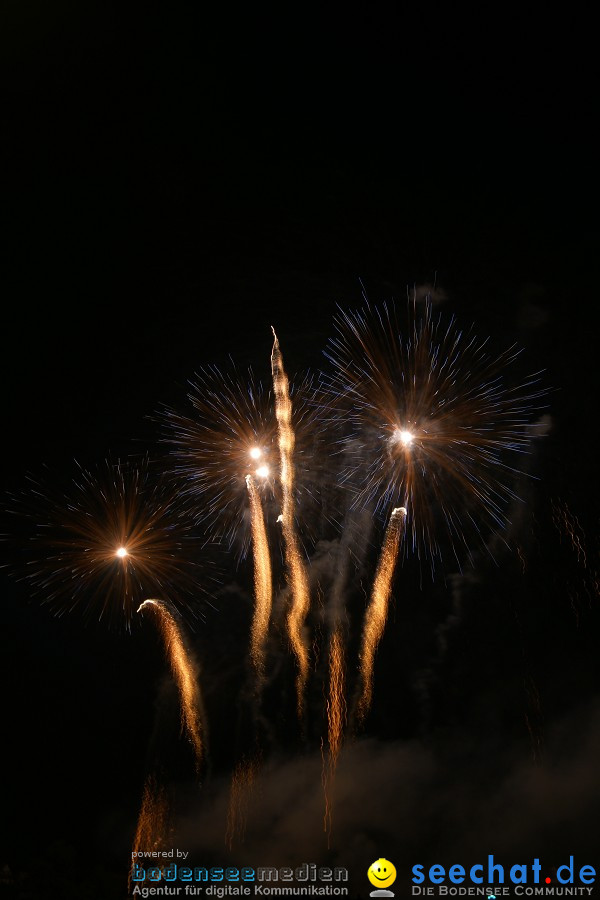 Schweizer Nationalfeiertag mit 1. August-Feuerwerk: Stein am Rhein, 01.08.2