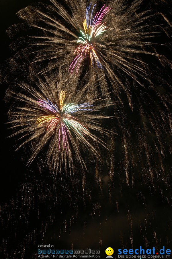 Schweizer Nationalfeiertag mit 1. August-Feuerwerk: Stein am Rhein, 01.08.2