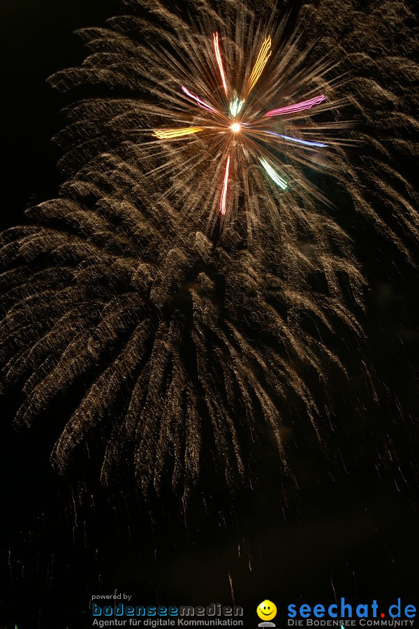 Schweizer Nationalfeiertag mit 1. August-Feuerwerk: Stein am Rhein, 01.08.2