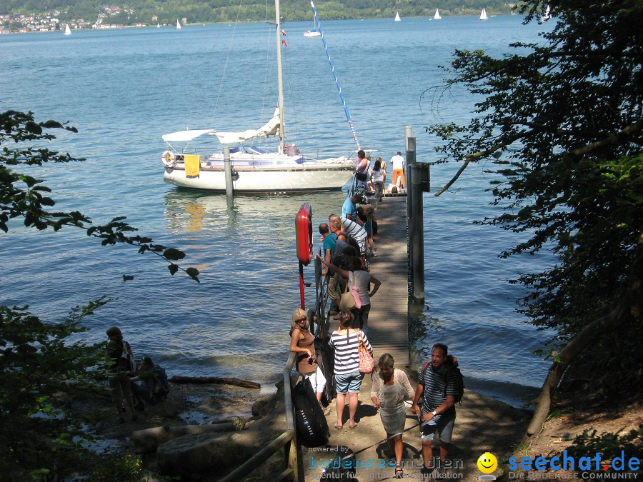 Marienschlucht: Bodman - Wallhausen: Bodensee, 13.08.2011