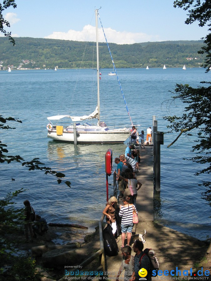 Marienschlucht: Bodman - Wallhausen: Bodensee, 13.08.2011