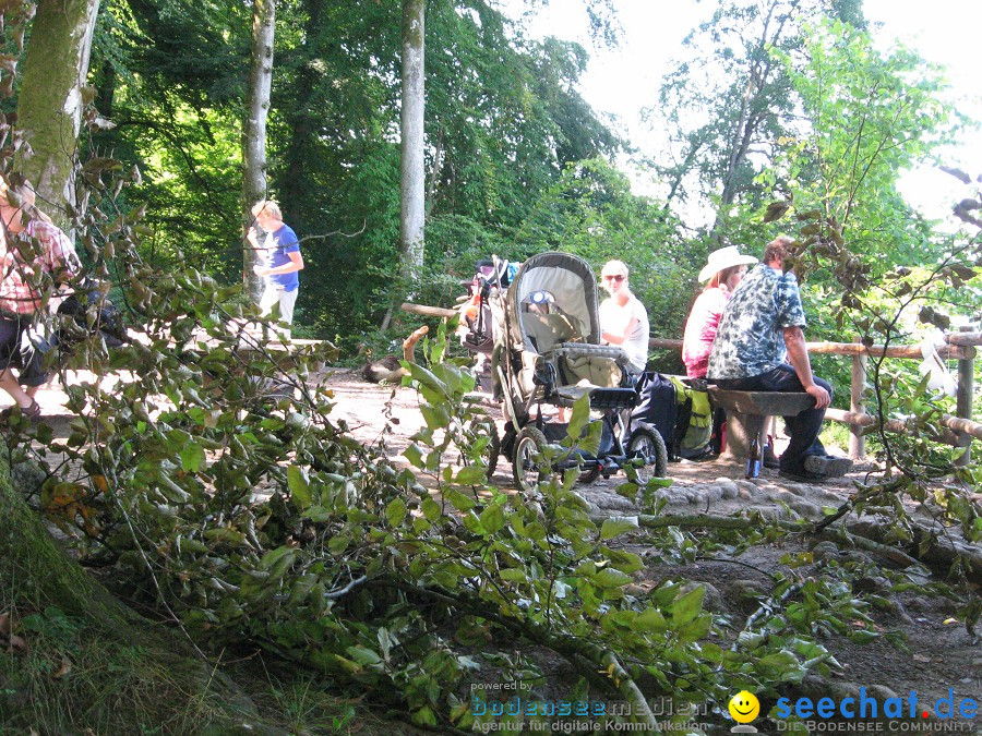 Marienschlucht: Bodman - Wallhausen: Bodensee, 13.08.2011