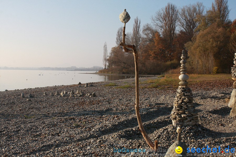 Stein-Balance by Volker Paul: Radolfzell am Bodensee, 12.11.2011