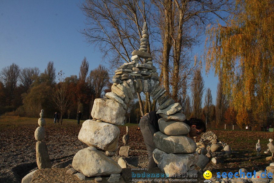 Stein-Balance by Volker Paul: Radolfzell am Bodensee, 12.11.2011