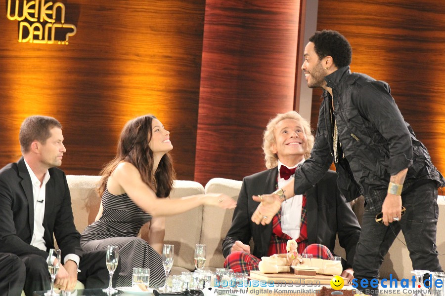 Wetten.. dass? Thomas Gottschalk, Michelle Hunziker, Lenny Kravitz, Meat Lo