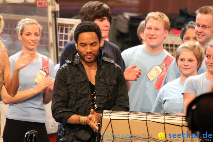 Wetten.. dass? Thomas Gottschalk, Michelle Hunziker, Lenny Kravitz, Meat Lo