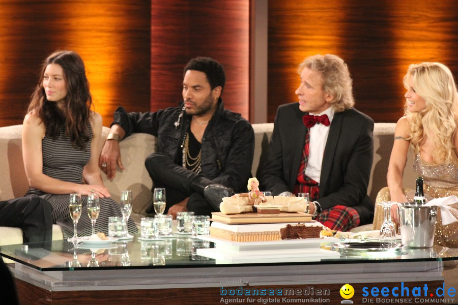 Wetten.. dass? Thomas Gottschalk, Michelle Hunziker, Lenny Kravitz, Meat Lo