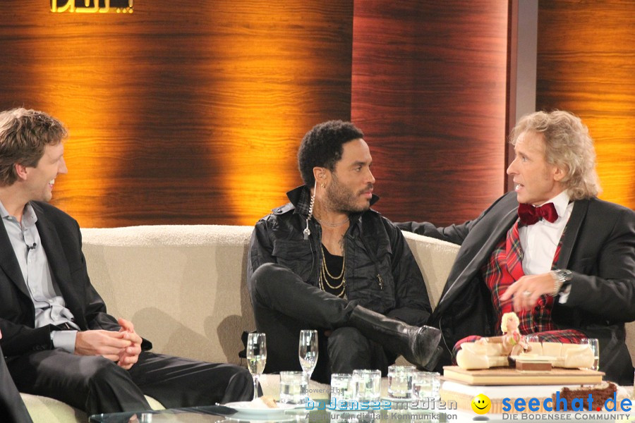 Wetten.. dass? Thomas Gottschalk, Michelle Hunziker, Lenny Kravitz, Meat Lo