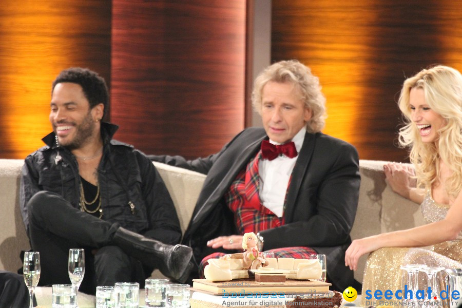 Wetten.. dass? Thomas Gottschalk, Michelle Hunziker, Lenny Kravitz, Meat Lo