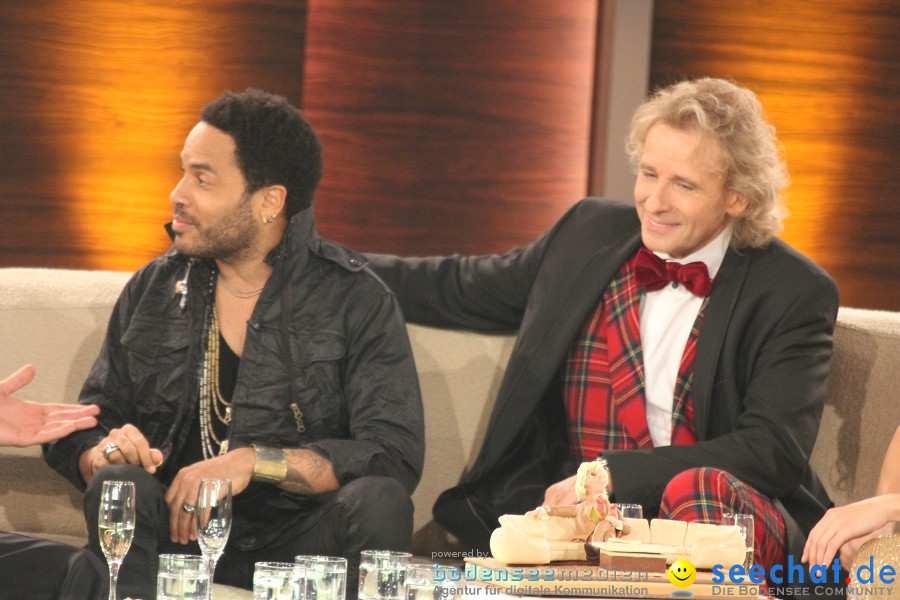 Wetten.. dass? Thomas Gottschalk, Michelle Hunziker, Lenny Kravitz, Meat Lo