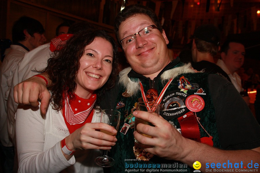 HEMDGLONKERBALL: Zizenhausen bei Stockach am Bodensee, 14.01.2012