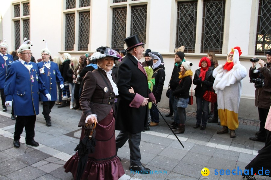 Narrenumzug - Grosses Narrentreffen in Konstanz am Bodensee, 22.01.2012