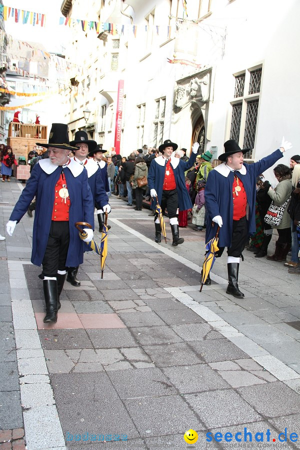 Narrenumzug - Grosses Narrentreffen in Konstanz am Bodensee, 22.01.2012