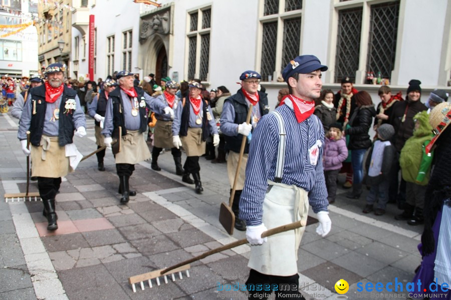 Narrenumzug - Grosses Narrentreffen in Konstanz am Bodensee, 22.01.2012