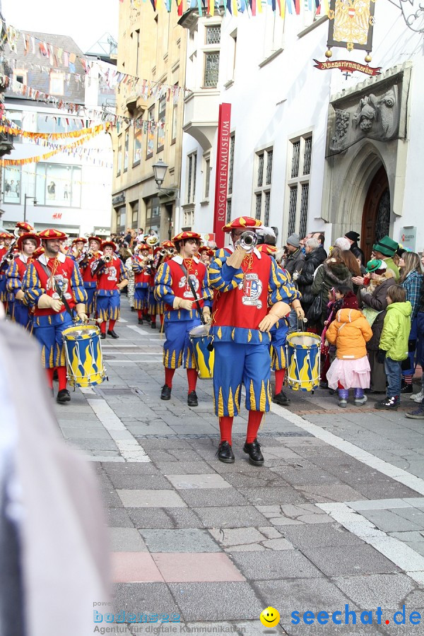 Narrenumzug - Grosses Narrentreffen in Konstanz am Bodensee, 22.01.2012